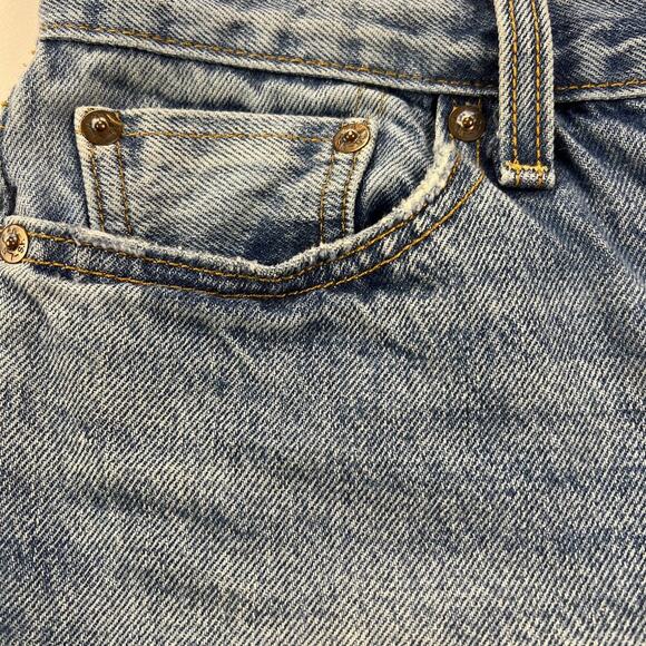 Levi's White Oak Cone Denim Selvedge Women's Button Fly Raw Hem Jeans Size 27 - Picture 6 of 13